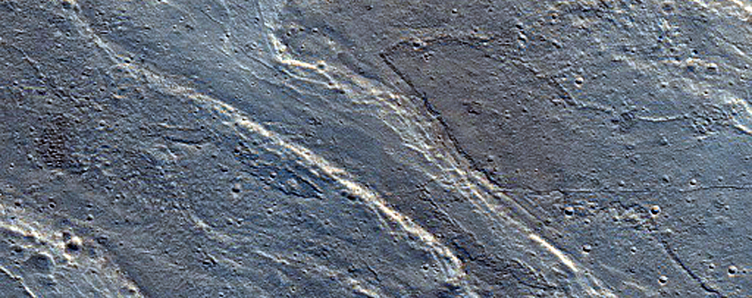 Sinuous Ridge on Orson Welles Crater Bajada