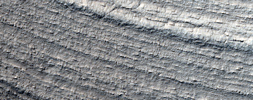 Basal Scarp of South Polar Layered Deposits