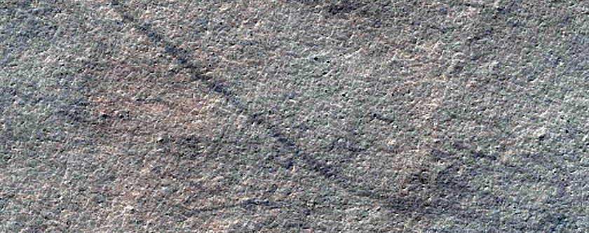 Southern Permafrost Survey of Region in Gilbert Crater