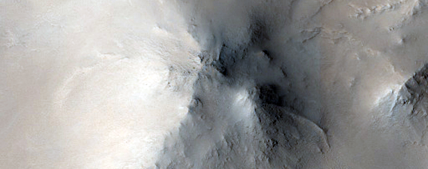 Central Peak of Impact Crater