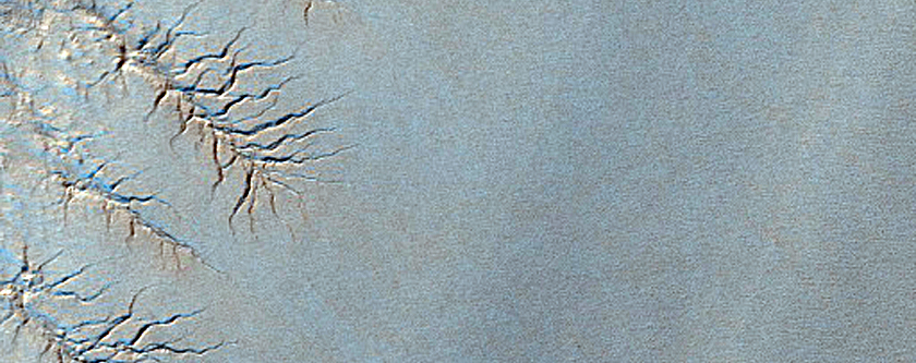 Exposure of South Polar Layered Deposits