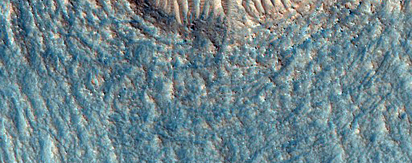 Thermally Anomalous Crater on Flow From Hrad Vallis