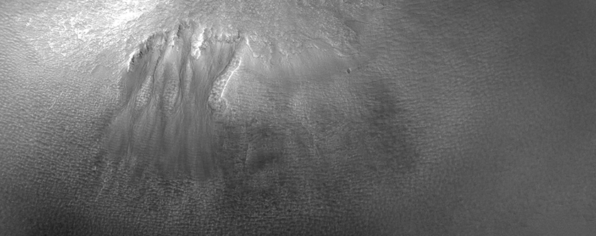 Gullies on Mound in Acidalia Colles
