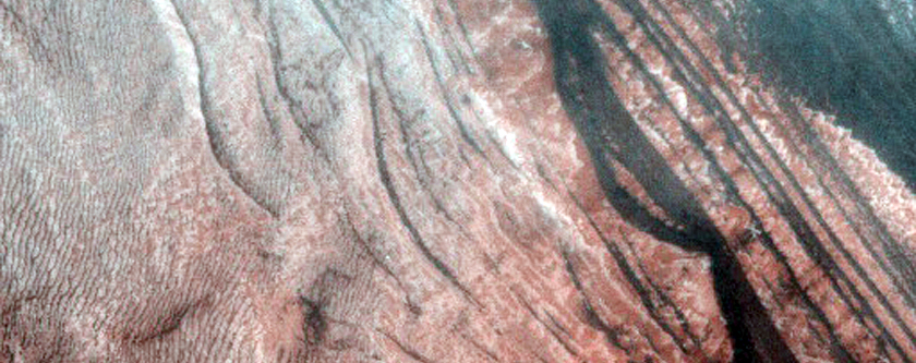 Avalanche Monitoring at Steep North Polar Scarp