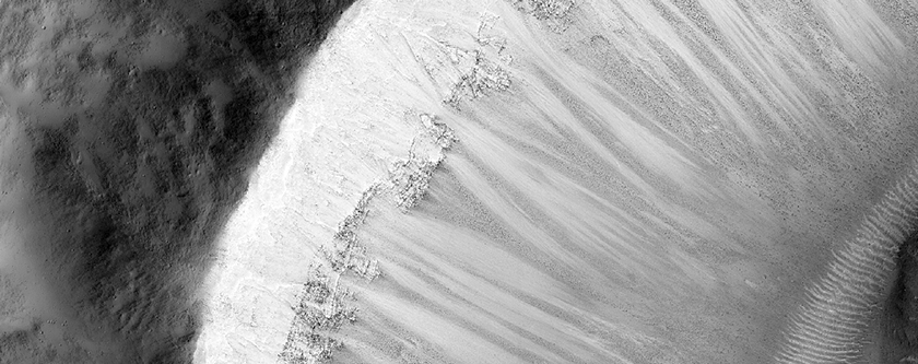 Monitor Slopes of Crater in Terra Cimmeria