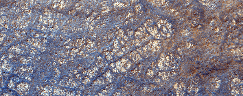 Bedrock Outcrops in Northern Hellas Region Floor