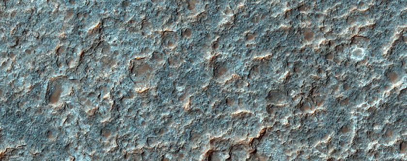Bedrock Exposure Near Tyrrhena Patera
