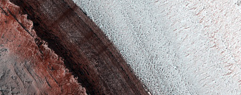 Avalanche Monitoring at Steep North Polar Scarp