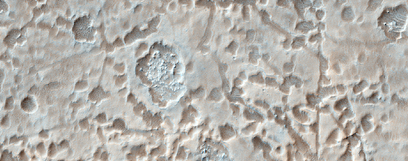 Possible Fan Deposit in Noachis Terra Crater