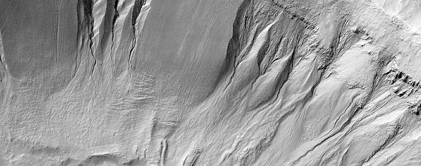 Well-Preserved Impact Crater with Steep Slopes