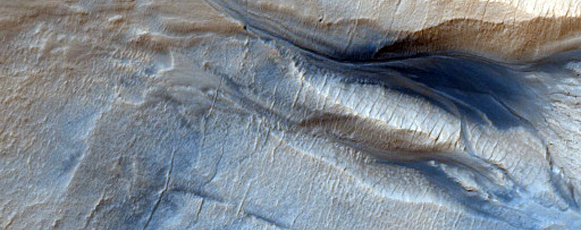 Monitor Crater Slope in Hellas Planitia