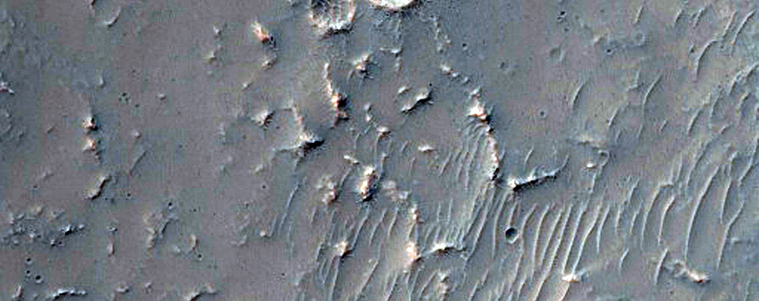Crater Overtopped by Flow