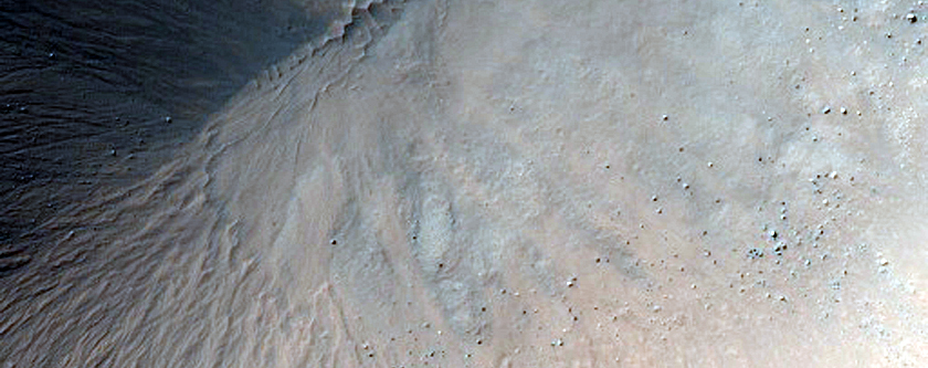 2-Kilometer Diameter Crater