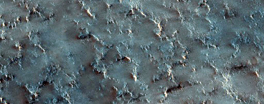 Fluidized Ejecta Blanket of Crater in Syrtis Major