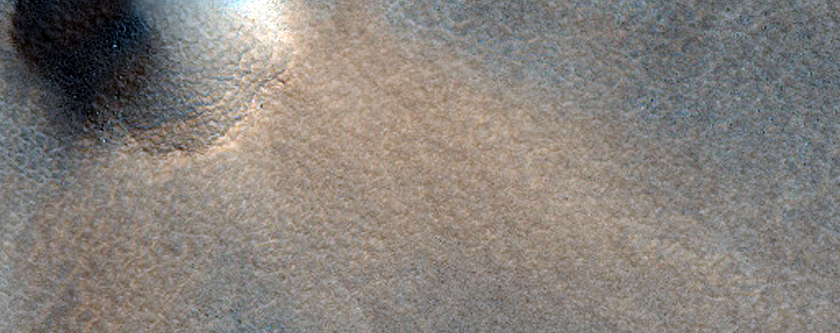 Small Crater on Northern Plains