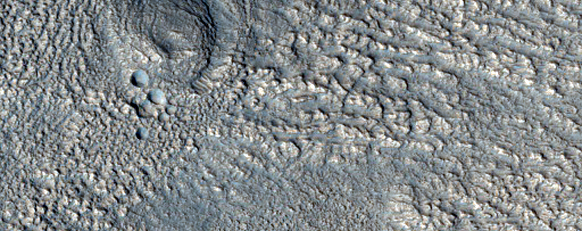 Erebus Montes Region Mantled Mounds