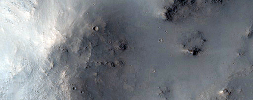 Central Peak of Impact Crater in Arabia Terra