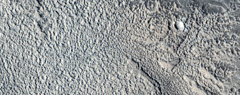 Channel on Crater Rim in Arabia Terra