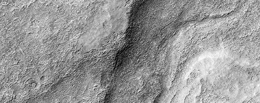 Channel on Floor of Valley North of Dao Vallis Region