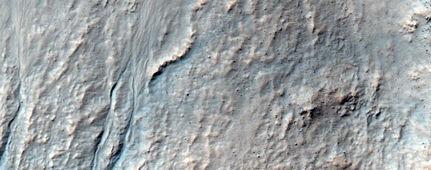 Small Gullies in Southern Mid Latitude Crater in Terra Cimmeria