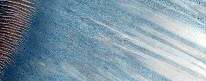 Monitor Slopes of Crater in Terra Cimmeria