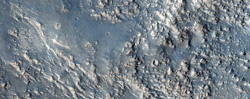 Central Peak of Crater West of Escalante Crater