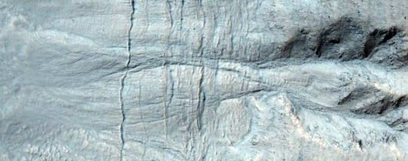 Gullied Crater in Hellas Planitia