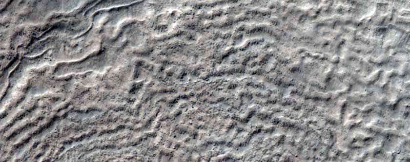 Possible Gullies in Crater in Terra Cimmeria