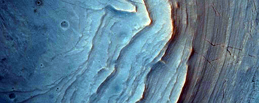 Depositional Fan on Northern Rim of Hargraves Crater