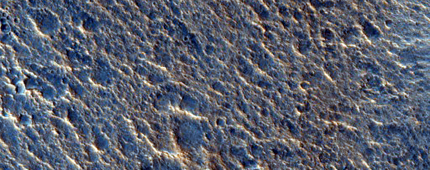 Degraded Crater Remnant That Is Streamlined in Chryse Planitia