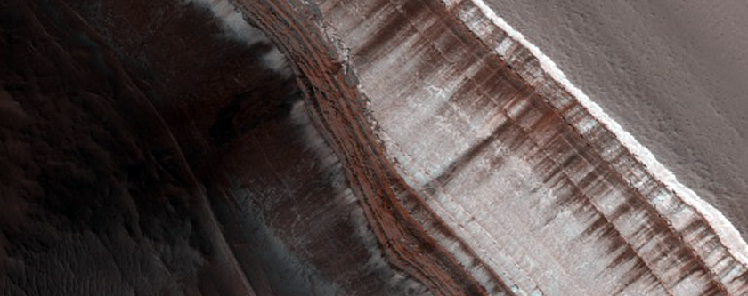 Avalanche Monitoring at Steep North Polar Scarp