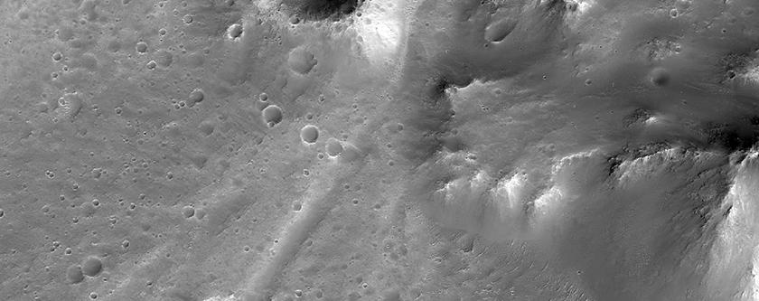 Crater with Fans in Tyrrhena Terra