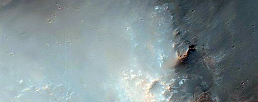 Smaller Crater along Ostrov Crater Rim