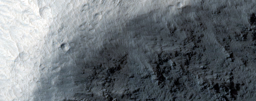 Steep Slopes in Tithonium Chasma