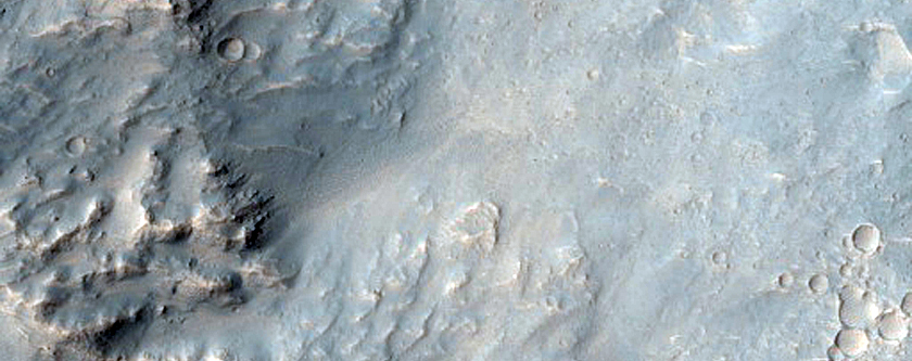 Western Portion of Well-Preserved 10-Kilometer Impact Crater