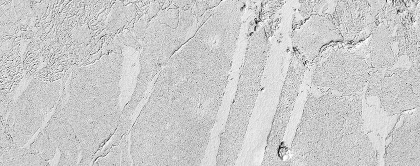 Crust and Wake on Athabasca Valles Lava