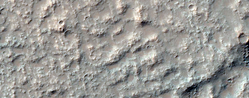 Distal Margin of Flow South of Tharsis Region