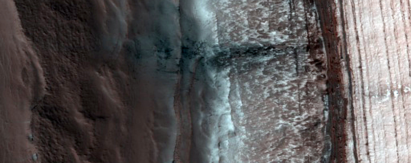 Avalanche Monitoring at Steep North Polar Scarp