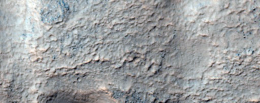 Cross Section of Reull Vallis South Wall Region