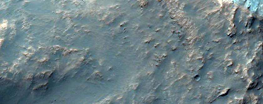 Central Peak of An Impact Crater