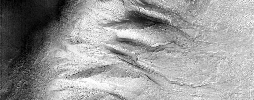 Pente dans Hellas Planitia