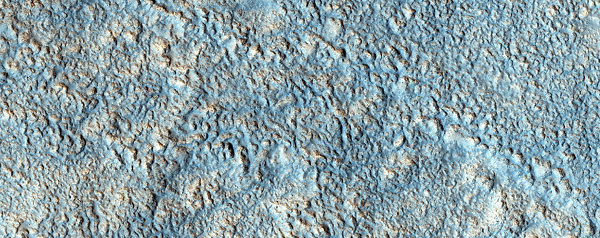 Acidalia Planitia’da bulunan engebeli arazi