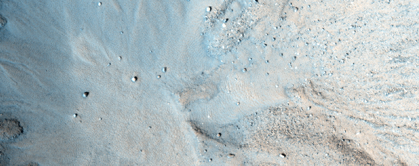 Fresh Crater with Steep Slopes