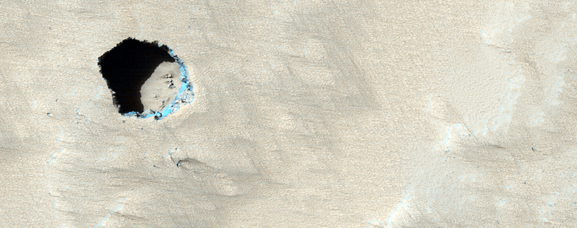 Pit Crater on Pavonis Mons