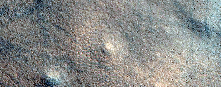 Pedestal Crater with Superposed Craters