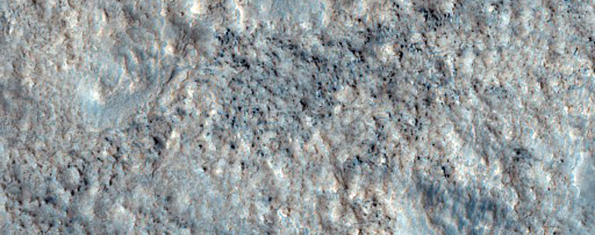 Terrain West of Lyot Crater