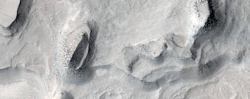 Deposits in Crater Depression