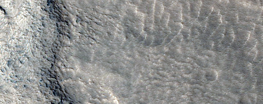 Faulted and Eroded Crater