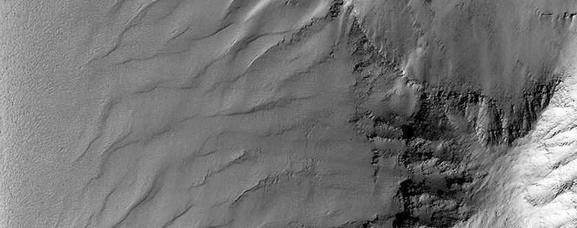 Stratigraphy in Noctis Labyrinthus