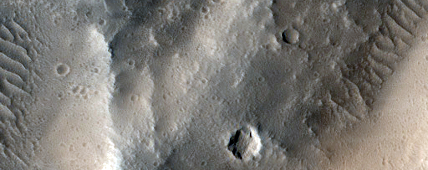 Sinuous Ridges in Western Tempe Terra